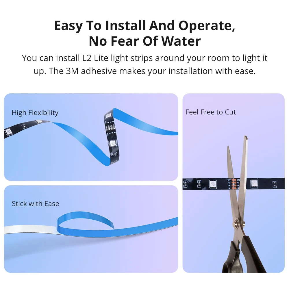 SONOFF L2 Lite 5 metre Smart WiFi LED Strip with Remote and App