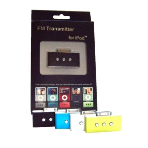 Black wireless FM transmitter for iPod - Satkit