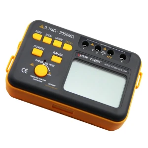 Victor VC60B+ CAT III 1000 V Insulation Tester for up to 2000 MΩ