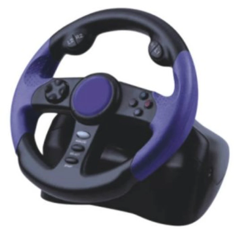 PlayStation 2 Racing Wheel with Pedals and Dual Shock
