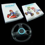 Black Wii Wheel for Wiimote for realistic driving games