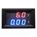 Red panel mount digital voltmeter and ammeter 4.5-100V 0-10A