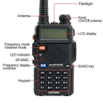 Baofeng UV-5R 8W Walkie Talkie with Earpiece and Dual Band Radio VHF/UHF