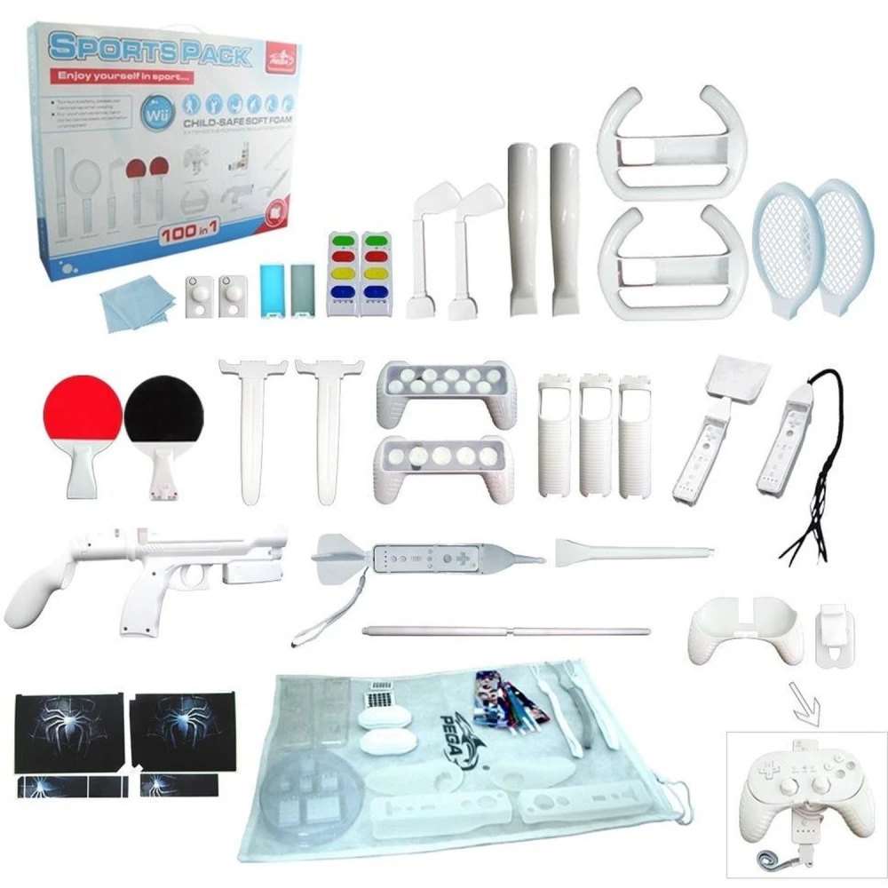 Wii Motion Plus 100in1 Sports Pack - Complete Wii accessory set