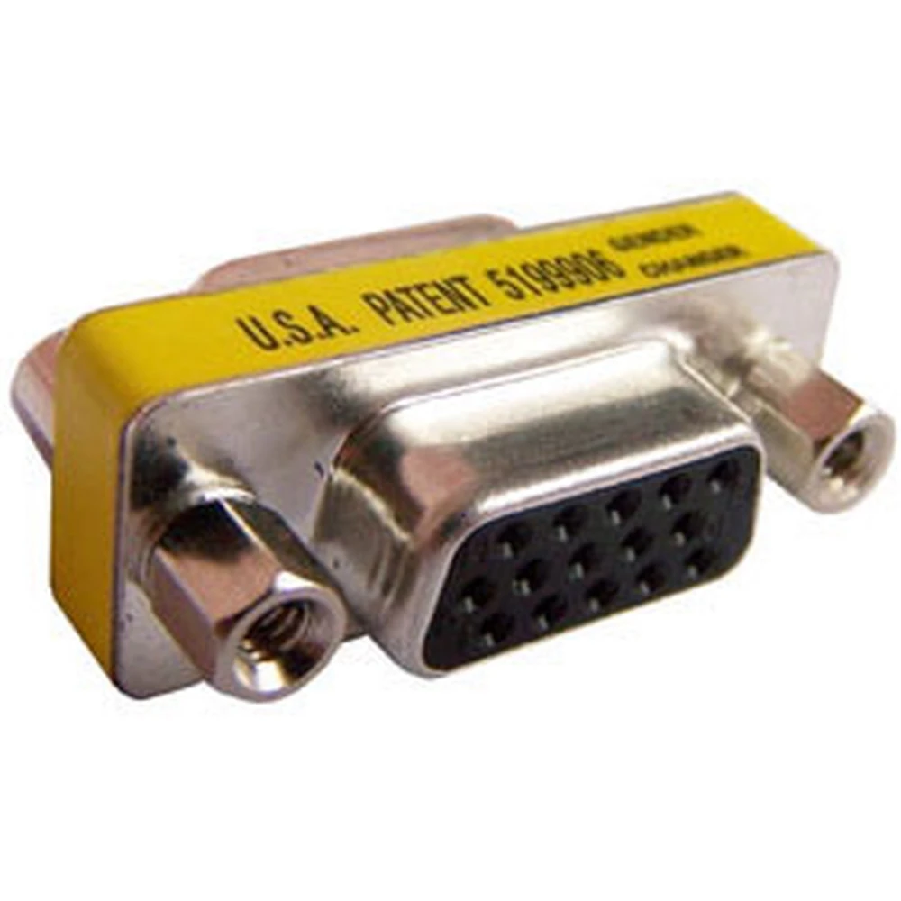 Xbox 360 VGA DB15 Female to Female adapter for easy, secure VGA connection