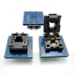 Easy-insertion TQFP44/LQFP44 to DIP40 programmer socket compatible with Satkit