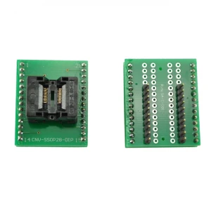 Easy-insert TSSOP20 to DIP20 programming socket compatible with Satkit