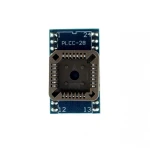 PLCC28 to DIP24 programmer socket for compatible IC programmers