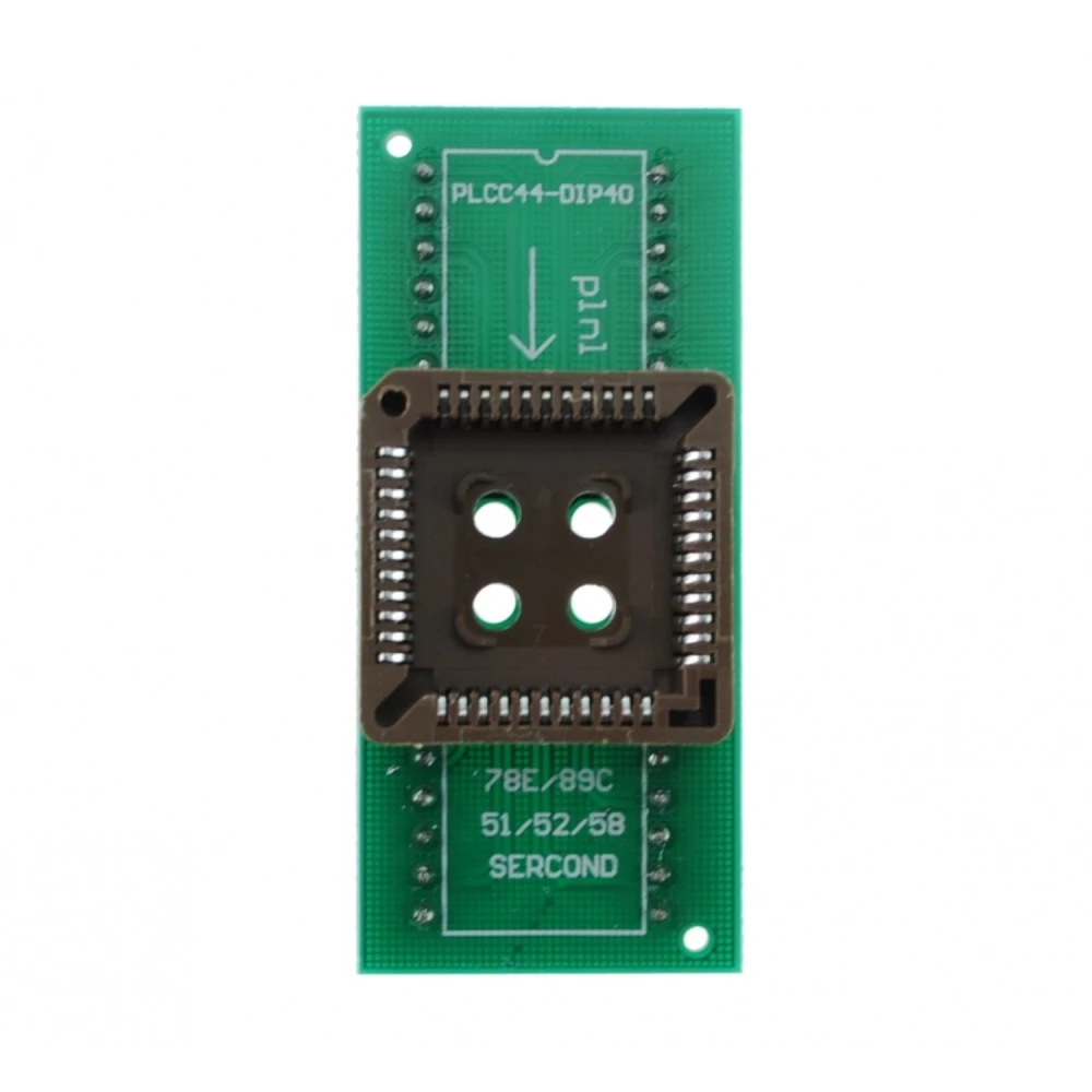 PLCC44 to DIP40 programmer socket compatible with satkit programmers