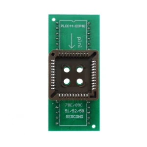 PLCC44 to DIP40 programmer socket compatible with satkit programmers
