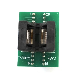 TSOP28 to DIP28 programming socket with easy insertion for satkit programmers